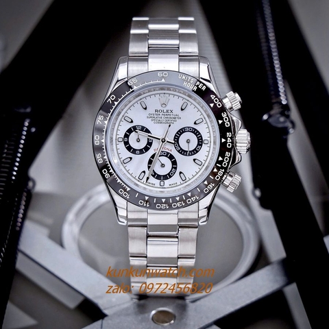 Đồng Hồ Nam Rolex Cosmograph Daytona Automatic 6 Kim Silver 40mm