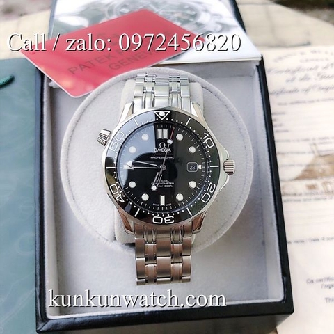 Đồng Hồ Nam Omega Sea Master 300 OMGCT031 - Automatic - Dây Kim Loại Mặt Đen -  41mm