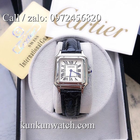 Đồng Hồ Nữ Cartier Montre Ballon CTEND011  - Dây Da Đen - 26 x 28mm
