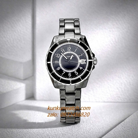 Đồng Hồ Nữ Coach Preston 14503461 Dây Đá Ceramic Đen Vỏ Silver 32mm