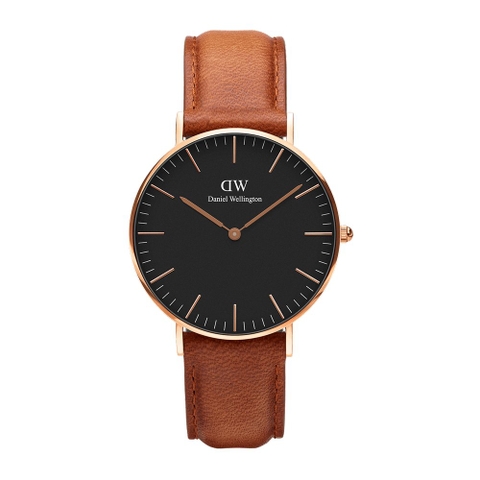 Đồng hồ Nữ Daniel Wellington Classic Black Durham 36mm Rose Gold DW00100138