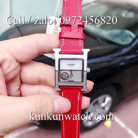 Đồng Hồ Nữ Hermes Heure H Double Jeu HMND071 - Dây Da - 32mm x 36mm