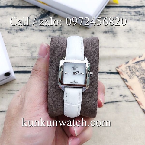 Đồng Hồ Nữ Tissot TSNDTC022 - Dây Da Trắng - 25 x 25mm