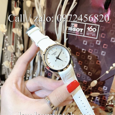 Đồng Hồ Nữ Tissot TSNDTC016 - Dây Da Trắng - 32mm