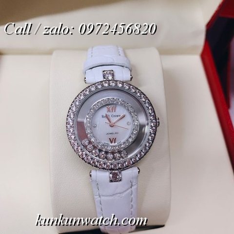Đồng Hồ Nữ Royal Crown 3628 -  Dây Da Trắng - 32mm