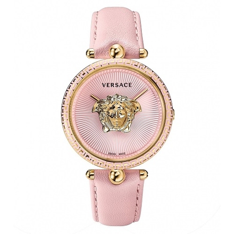 Đồng Hồ Nữ Versace Palazzo Empire - Dây Da Hồng Vỏ Vàng - 39mm