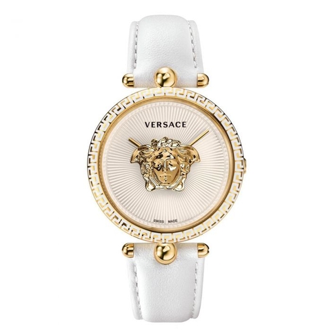 Đồng Hồ Nữ Versace Palazzo Empire - Dây Da Trắng Vỏ Vàng - 39mm