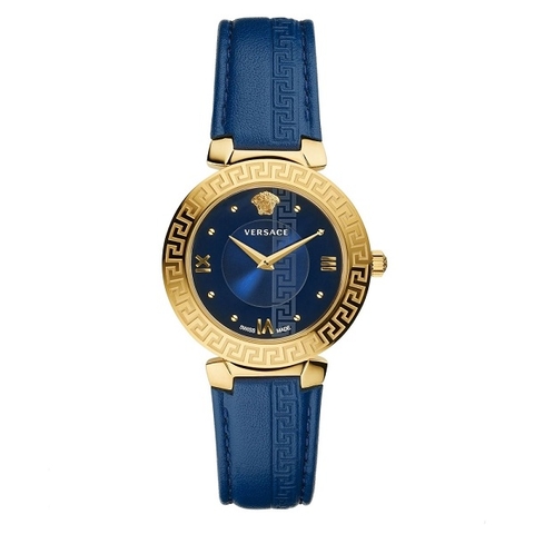 Đồng Hồ Nữ Versace Daphnis Nền Mặt Số Phá Cách - Xanh Vỏ Vàng - 36mm