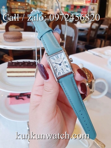 Đồng Hồ Nữ Longines Dolcevita  LGND023 - Dây Da Xanh - 19,8 x 24,5mm