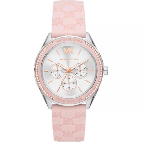 Đồng Hồ Nữ Michael Kors Jessa Oversize MK7268 Đính Đá 6 Kim Dây Silicone 40mm