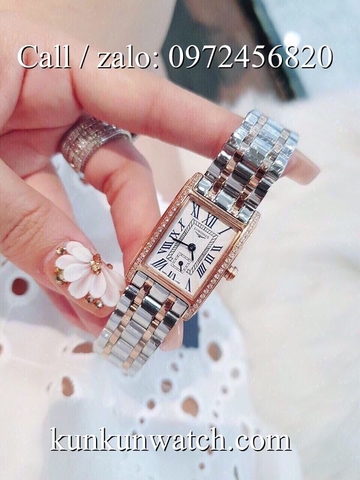 Đồng Hồ Nữ Longines Dolcevita  LGNT012 - Dây Demi Vàng Hồng - 19,8 x 24,5mm