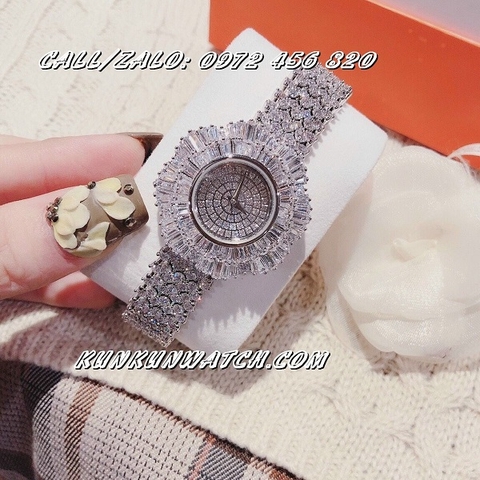 Đồng Hồ Nữ Chopard Diamond CPNT091 - Dây Bạc - 34mm