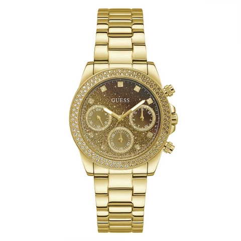 Đồng Hồ Nữ Guess GW0483L2 Đính Đá Gold 6 Kim 38mm
