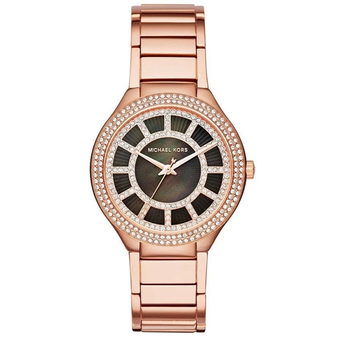 Đồng Hồ Nữ Michael Kors Kerry MK3397 Nền Mặt Xà Cừ Đính Đá Rose Gold 37mm