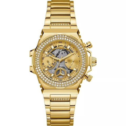 Đồng Hồ Nữ Guess GW0552L2 Gold Đính Đá 6 Kim 36mm
