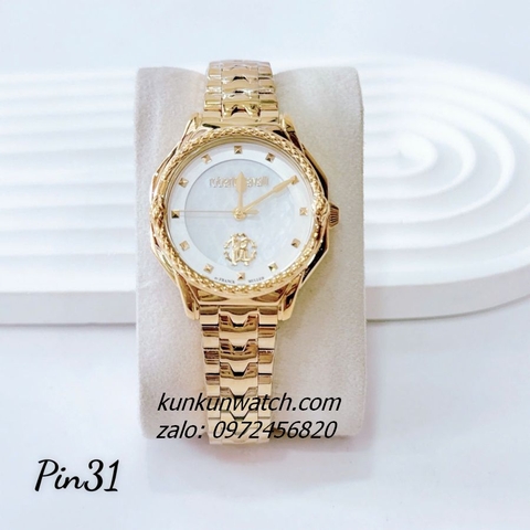Đồng Hồ Nữ Just Cavalli Rắn Tràn Viền Vỏ Gold Mặt 31mm