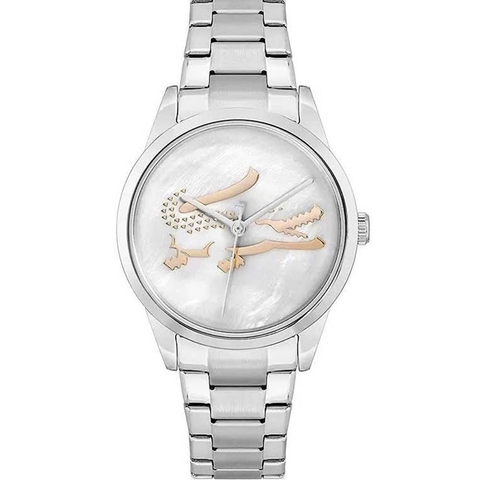 Đồng Hồ Nữ Lacoste 2001214 Họa Tiết Cá Sấu Silver 30mm