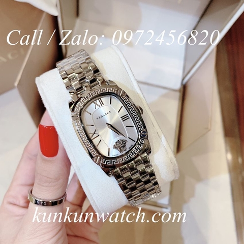 Đồng Hồ Nữ Versace Couture Mặt Chữ Nhật  - Màu Bạc - 30 x 37mm
