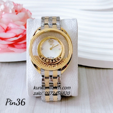 Đồng Hồ Nữ Versace Destiny Spirit Micro Demi Gold Mặt Trắng 36mm