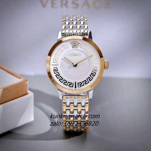Đồng Hồ Nữ Versace Greca Fortuna Quartz Demi Gold 35mm