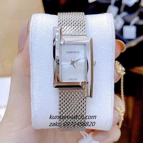 Đồng Hồ Nữ Versace Greca Icon Silver 39x21mm