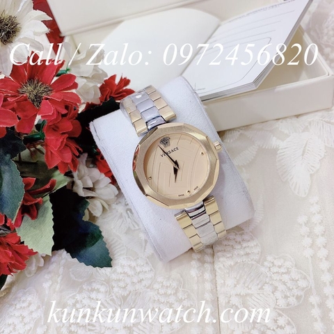 Đồng Hồ Nữ Versace Idyia Demi Vàng Mặt Vàng - 36mm