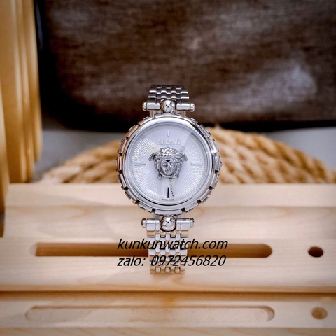 Đồng Hồ Nữ Versace Medusa Heritage Quartz Silver 38mm