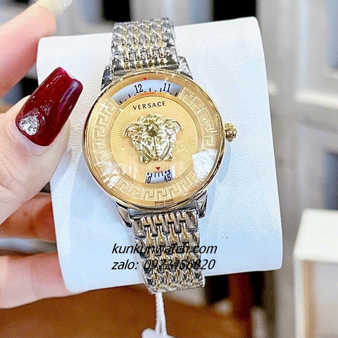 Đồng Hồ Nữ Versace Medusa Icon Demi Gold Mặt Vàng 38mm