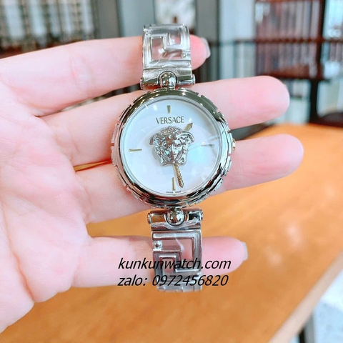 Đồng Hồ Nữ Versace Medusa Jewel Bracelet Quartz Silver 34mm