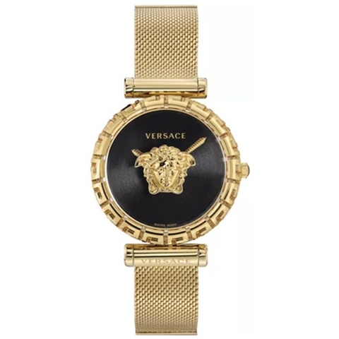 Đồng Hồ Nữ Versace Palazzo Empire Greca - Vàng Mặt Đen - 37mm