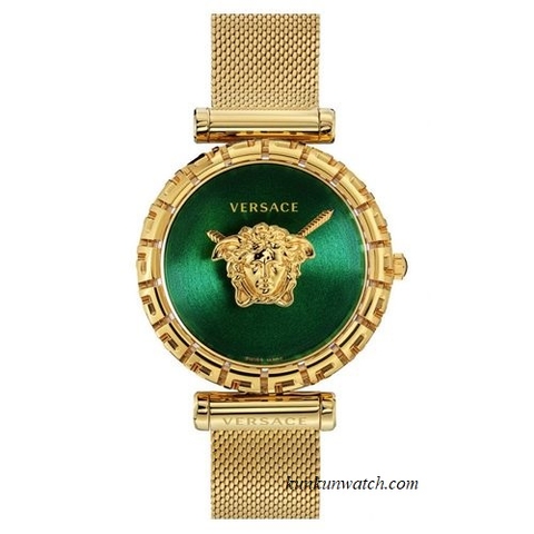 Đồng Hồ Nữ Versace Palazzo Empire Greca - Vàng Mặt Xanh - 37mm