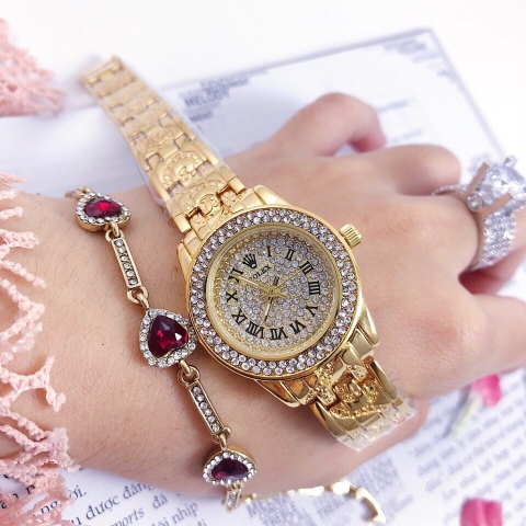 Đồng Hồ Nữ Rolex Full Đá  RLX011