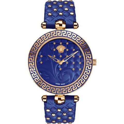 Đồng Hồ Nữ Versace Vanitas - Dây Da Xanh - 40mm