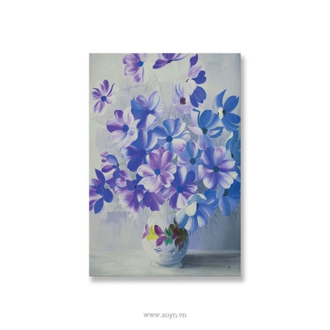 Tranh Hoa sơn dầu tĩnh vật, Flower oil painting Soyn S0248