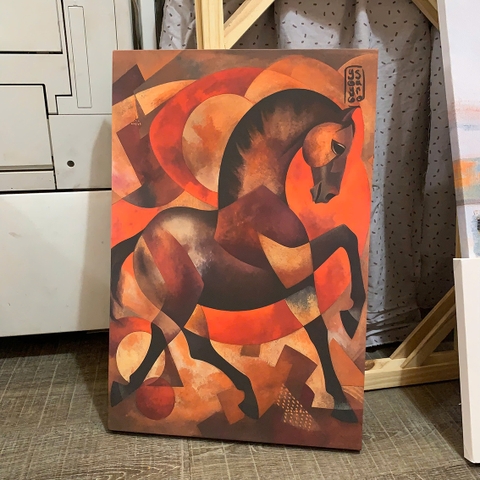 Tranh treo tường canvas KT 40x60cm tràn viền