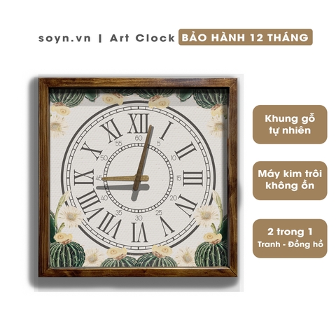 Đồng hồ treo tường gỗ Artclock Soyn C56