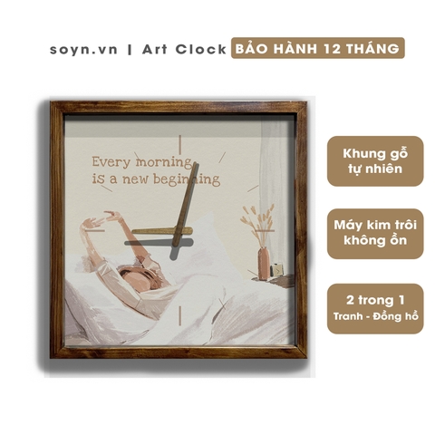 Đồng hồ treo tường gỗ Artclock Soyn C118