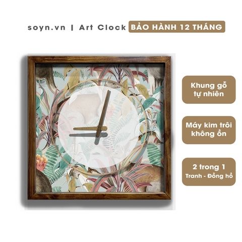 Đồng hồ treo tường gỗ Artclock Soyn C121