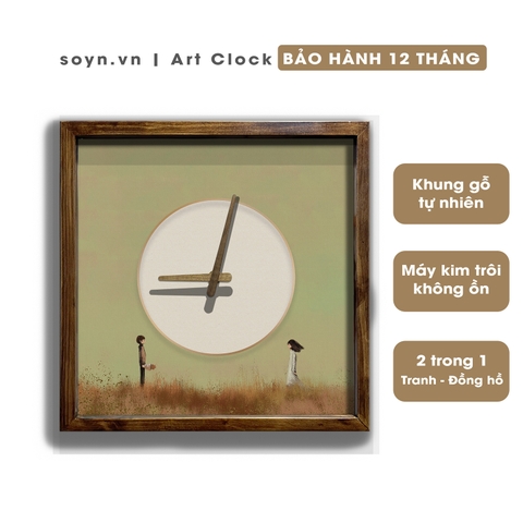 Đồng hồ treo tường gỗ Artclock Soyn C122