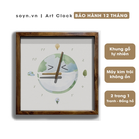 Đồng hồ treo tường gỗ Artclock Soyn C126