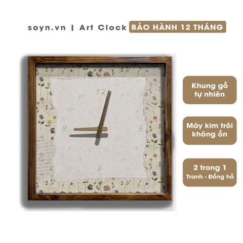 Đồng hồ treo tường gỗ Artclock Soyn C131