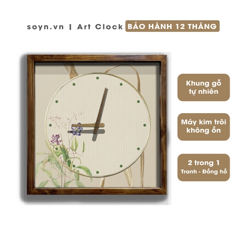 Đồng hồ treo tường gỗ Artclock Soyn C133