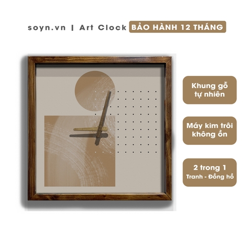 Đồng hồ treo tường gỗ Artclock Soyn C134