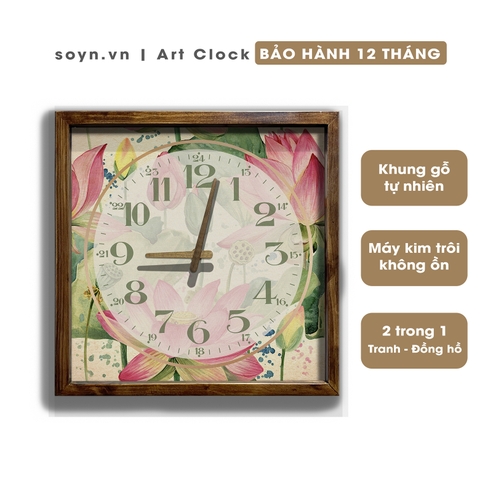 Đồng hồ treo tường gỗ Artclock Soyn C142B