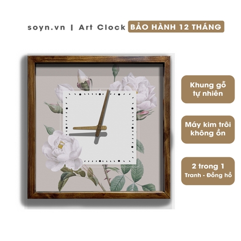 Đồng hồ treo tường gỗ Artclock Soyn C144