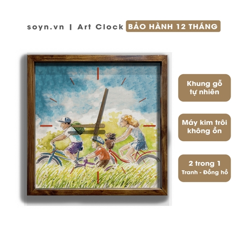 Đồng hồ treo tường gỗ Artclock Soyn C154