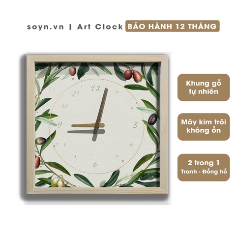 Đồng hồ treo tường gỗ Artclock Soyn C49