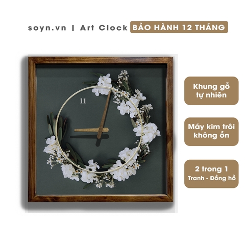 Đồng hồ treo tường gỗ Artclock Soyn C50