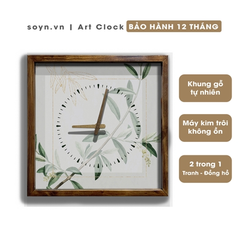 Đồng hồ treo tường gỗ Artclock Soyn C52