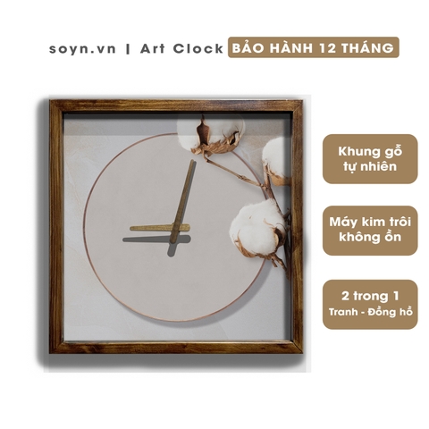 Đồng hồ treo tường gỗ Artclock Soyn C54